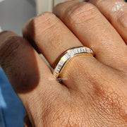 Trendy Moissanite Jewelry | Wedding Band for Women | Minimalist Moissanite Ring