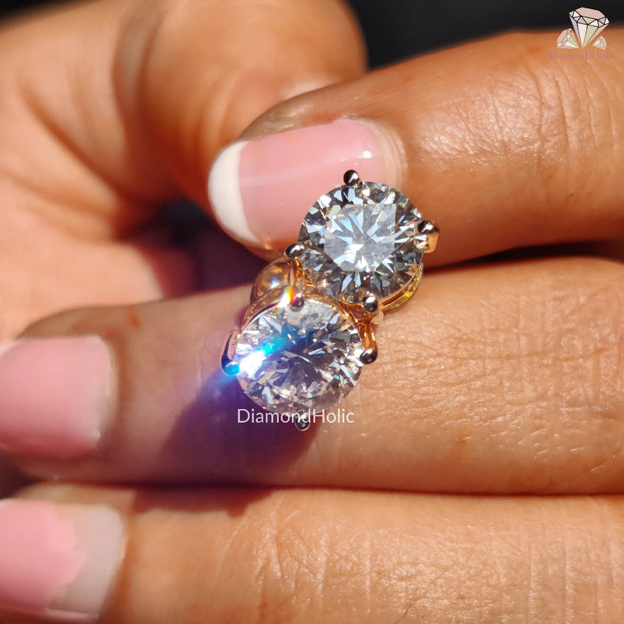 lab created diamond studs