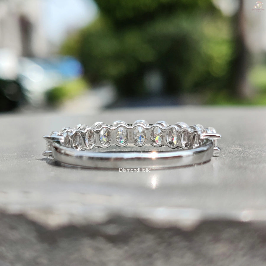 Dainty Oval Cut Ring | Moissanite Wedding Jewelry | Timeless Band Style

