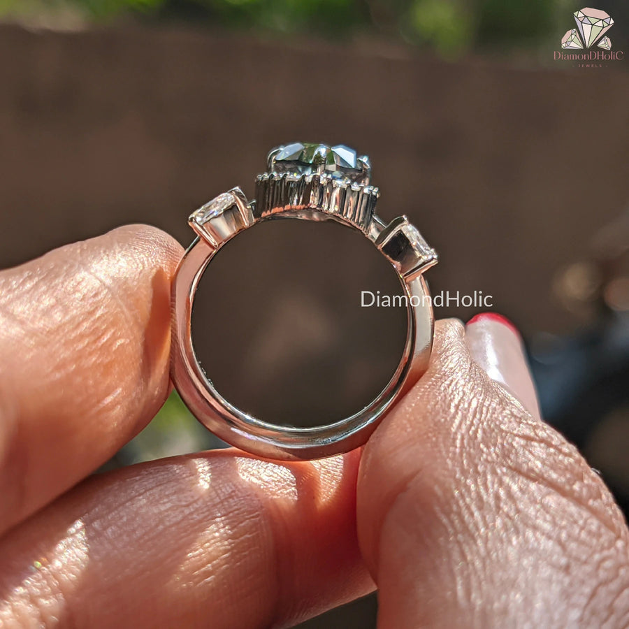 Pear Cut Open Shank Band