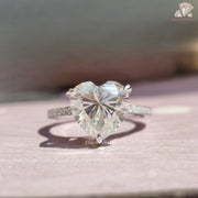 Pave Design Engagement Ring