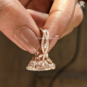 vintage floral engagement ring | rose gold moissanite ring | marquise cut solitaire
