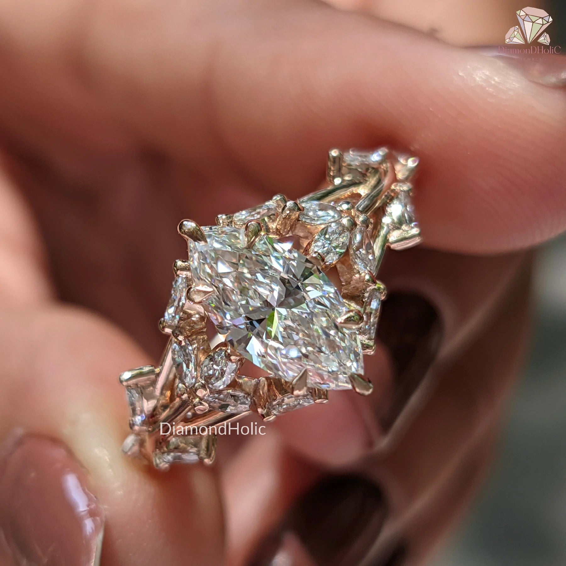 Lab grown diamond ring