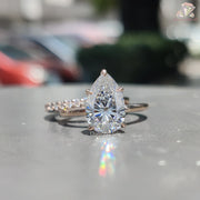 Elegant Moissanite Bridal Set