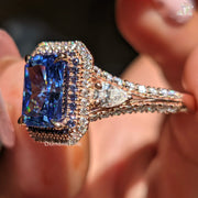luxury CZ bridal ring