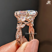 petal band ring | marquise proposal ring | moissanite solitaire ring
