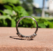 Round Brilliance | Gold Wedding Ring | Stackable Glow

