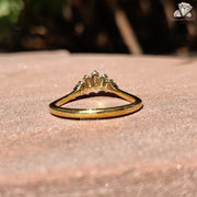 dainty engagement ring | moissanite ring for her | moissanite gift ring
