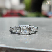 Cluster Wedding Ring for Bride
