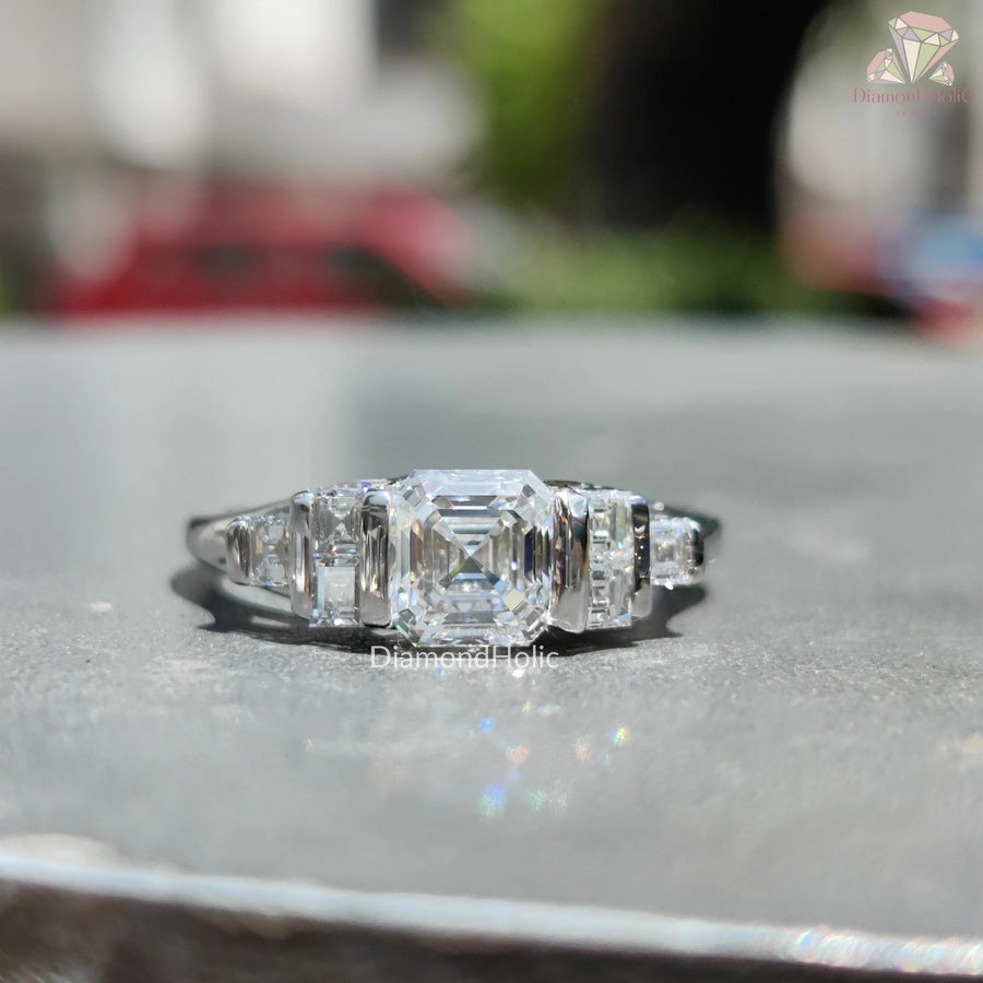 Cluster Wedding Ring for Bride
