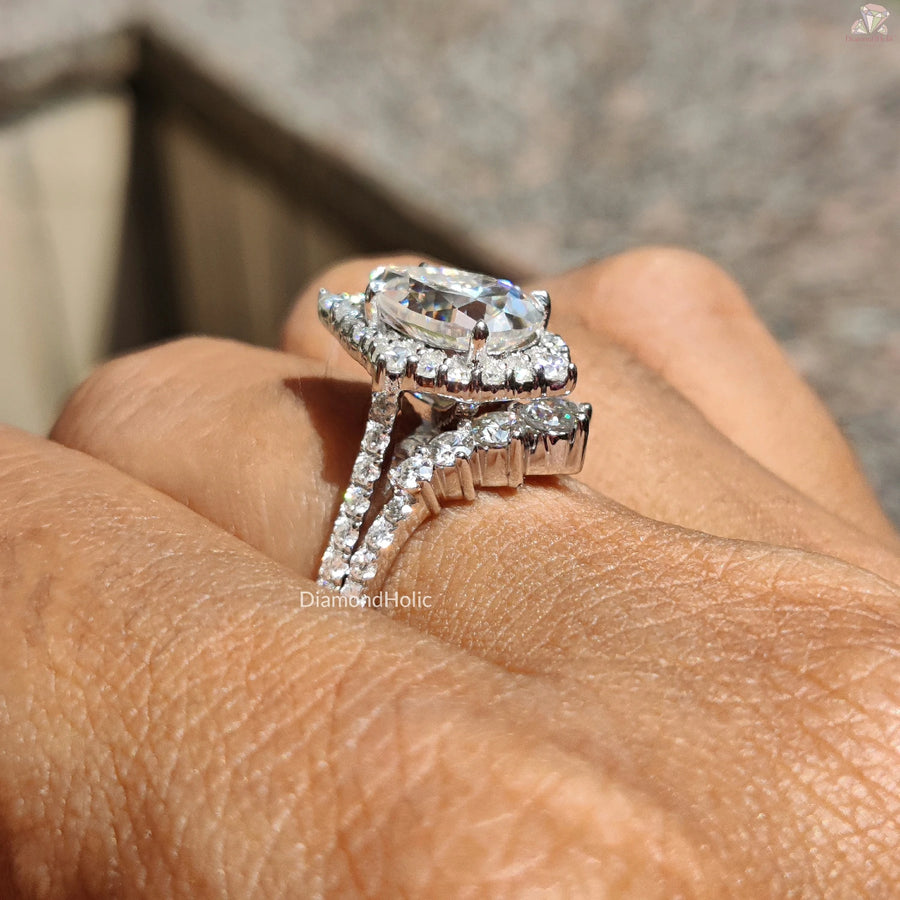 Moissanite Bridal Jewelry | Pear Cut Love Ring | Elegant For Her

