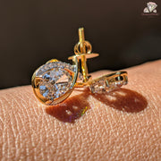 diamondholic gold earrings | women’s stud earrings | 18K gold earrings
