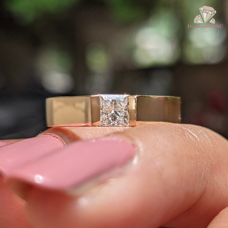 Princess Cut Lab Grown Diamond Ring