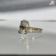 engagement ring for her | simple gold ring | bridal set compatible

