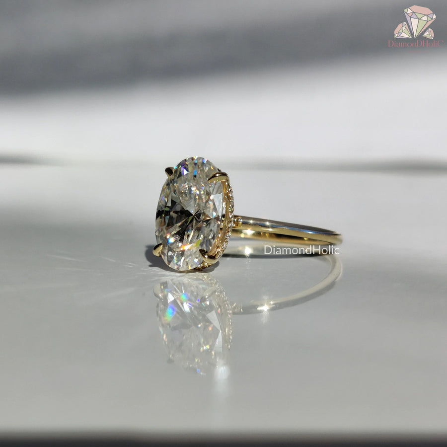 engagement ring for her | simple gold ring | bridal set compatible
