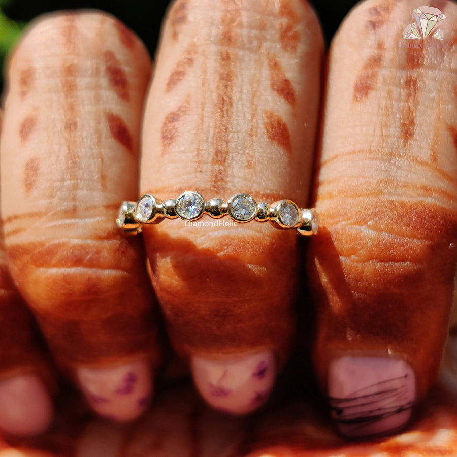 eternity band | stacking moissanite | moissanite stacking
