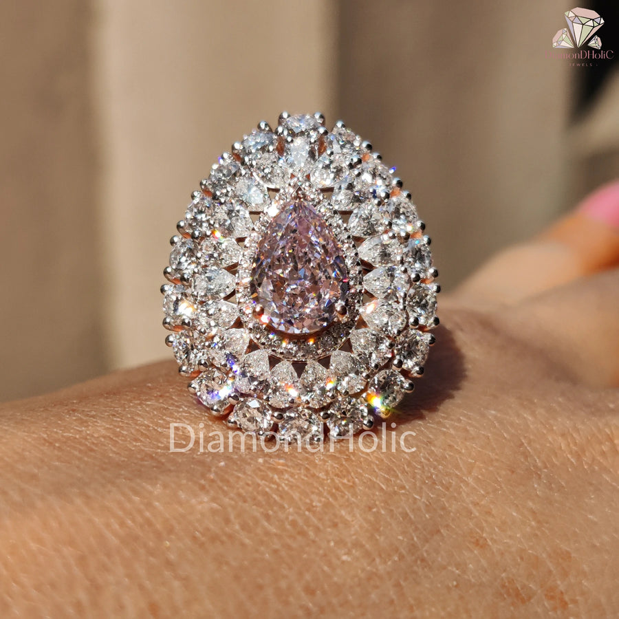 CZ Diamond Promise Ring | Romantic Gift Band | Bridal Jewelry

