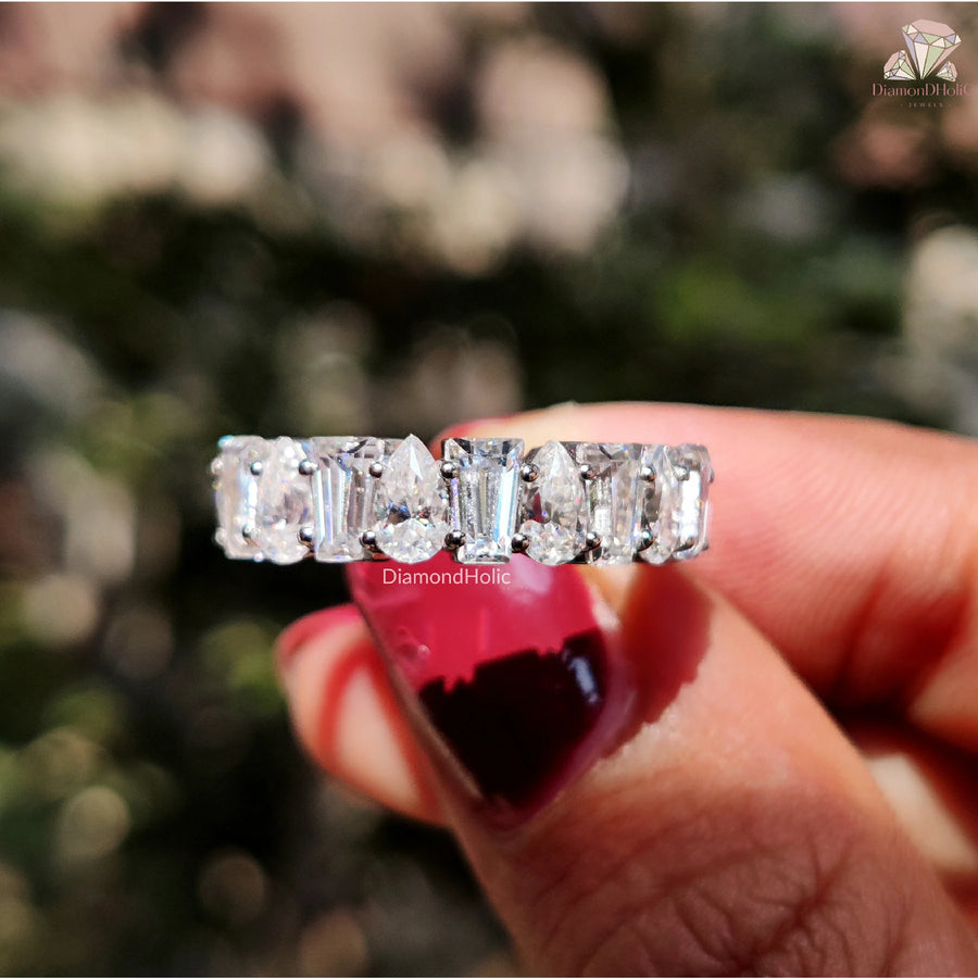 Custom Sparkle Ring | Wedding Day Shine | Moissanite Glow

