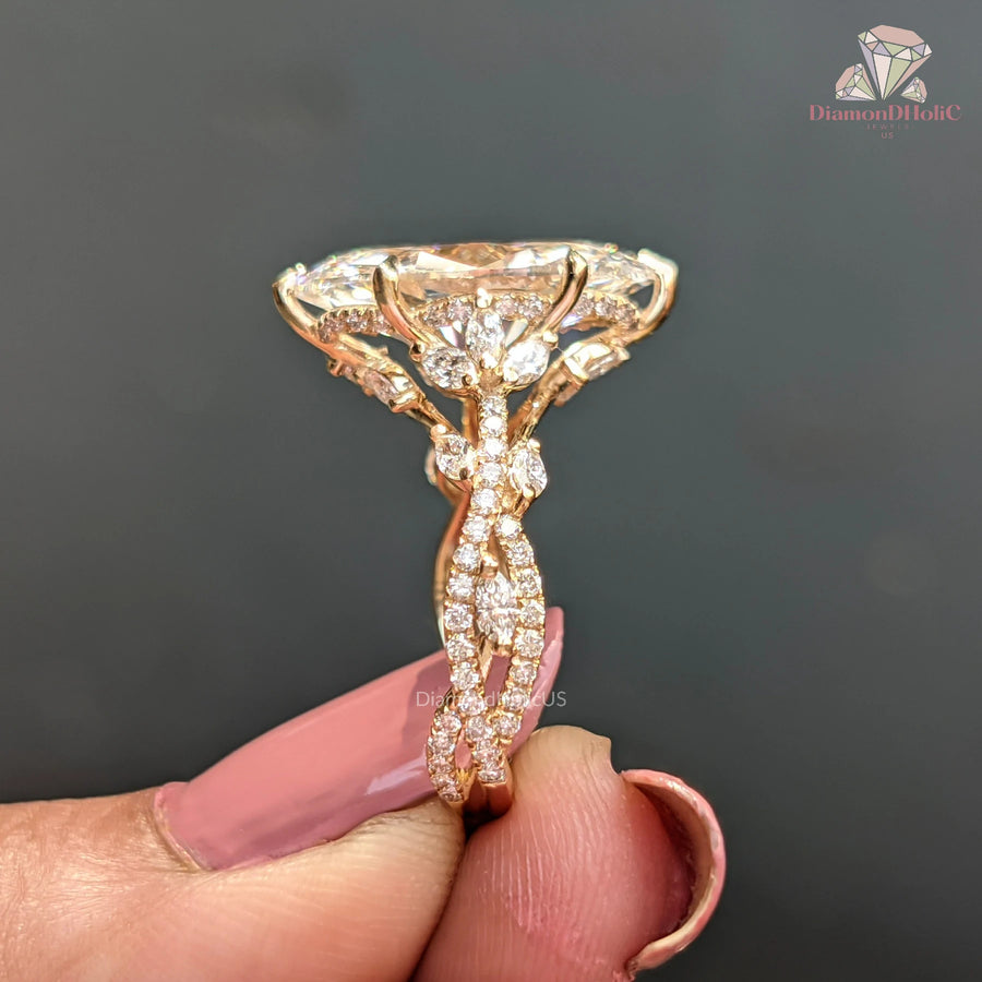 Twisted Vine Diamond Ring