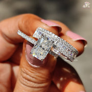 Radiant Cut Moissanite Diamond Ring