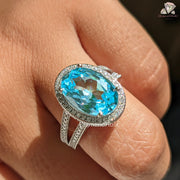 aquamarine engagement ring