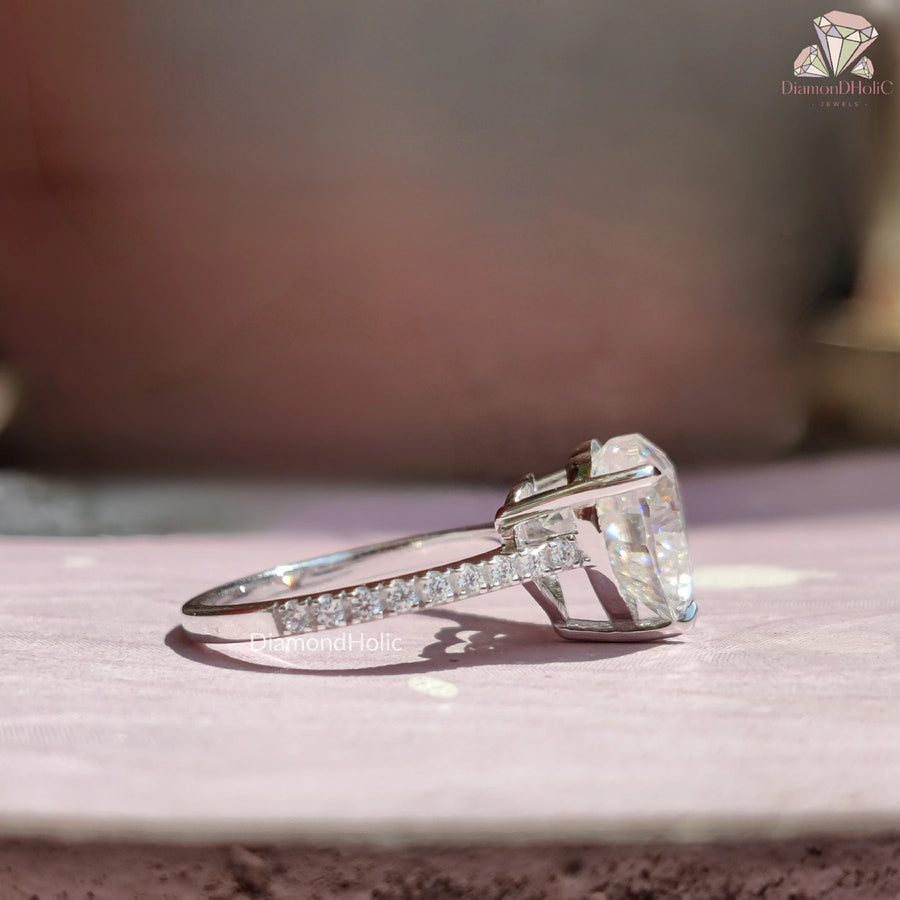 Moissanite Proposal Ring for Her