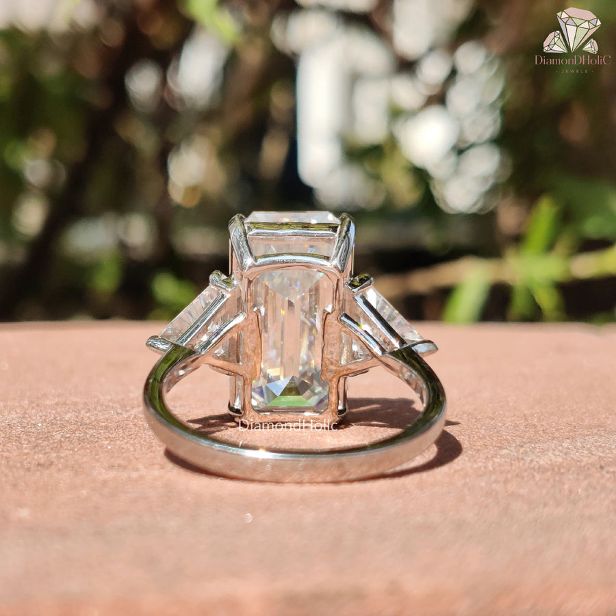 Crafted for Meaning | Moissanite Triangle Ring | Love in Three Stones


