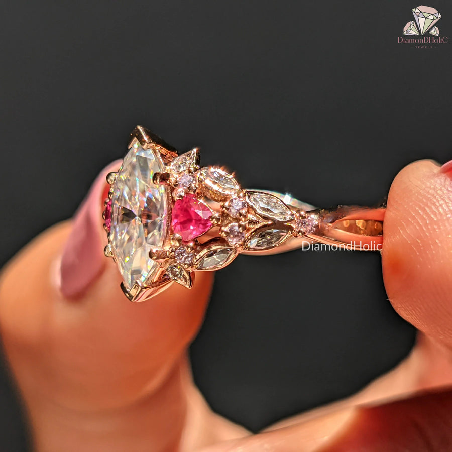 Trillion Side Stone Ring