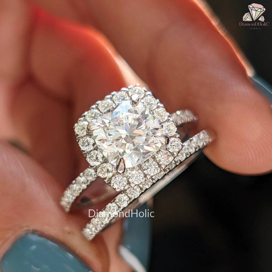 affordable moissanite ring | conflict-free moissanite | sparkle engagement ring
