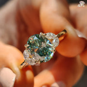 eco friendly wedding ring | nature lover ring | gemstone proposal ring
