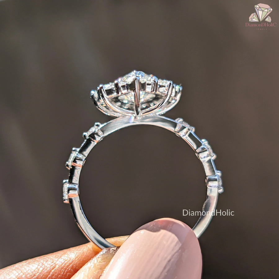 Timeless Halo Ring | Marquise Sparkle | Pure Love Design

