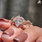 Rose gold engagement ring