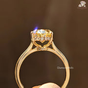 Canary Yellow Oval cut Engagement Ring – Brilliant Love Statement