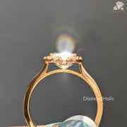 modern radiant diamond | white gold radiant ring | lab bridal jewelry
