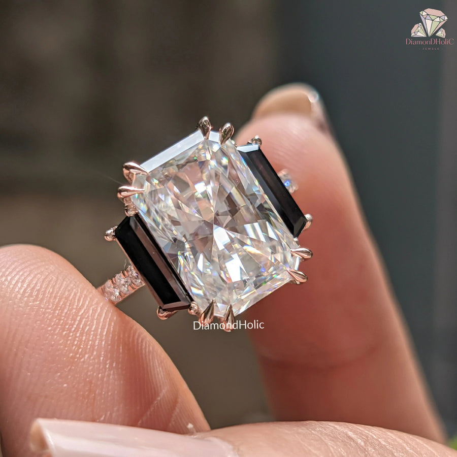 moissanite diamond ring