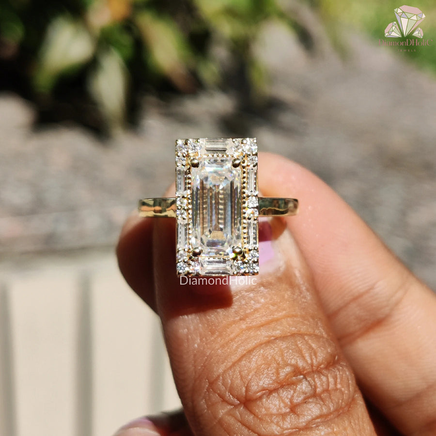 Precious Bridal Design | Emerald Touch Shine | Elegant Promise Ring

