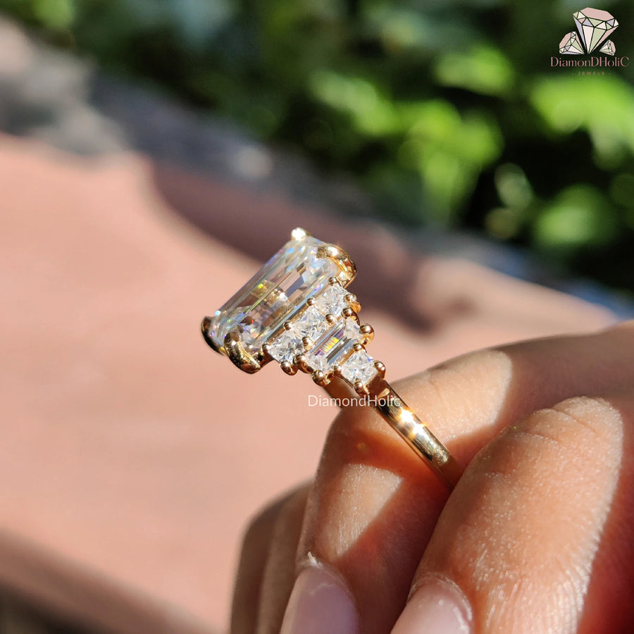 Moissanite Diamond Glow | Vintage Ring Love | Elegant Bride

