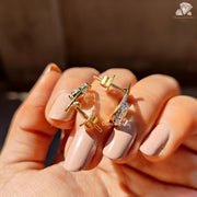 affordable diamond studs | oval shape earrings | gold diamond studs
