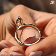 Dazzling Pear Cut Diamond Ring | Timeless Diamond Engagement Ring | Classic Pear Cut Diamond Ring