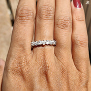 Wedding Band for Women | Marquise Moissanite Eternity | Elegant Half Design

