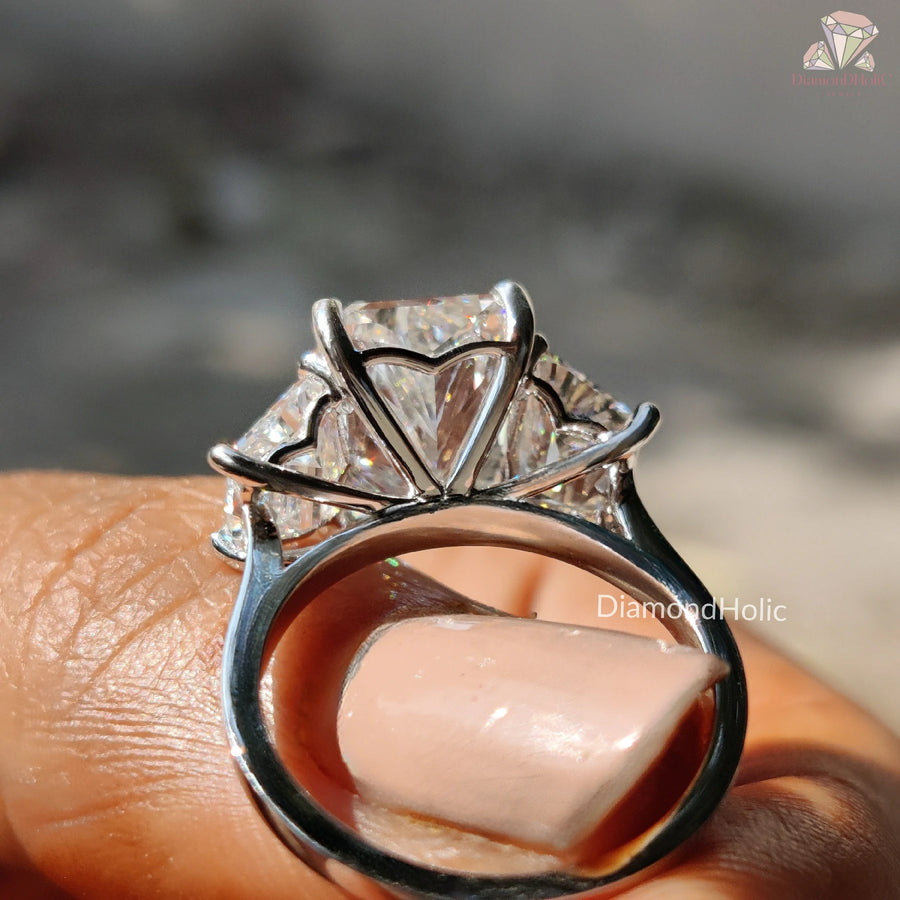 bezel set wedding band | handmade lab Grown ring | minimalist lab grown band
