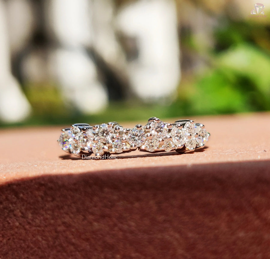 Wedding Band Wonder | Round Cut Shine | Moissanite Love

