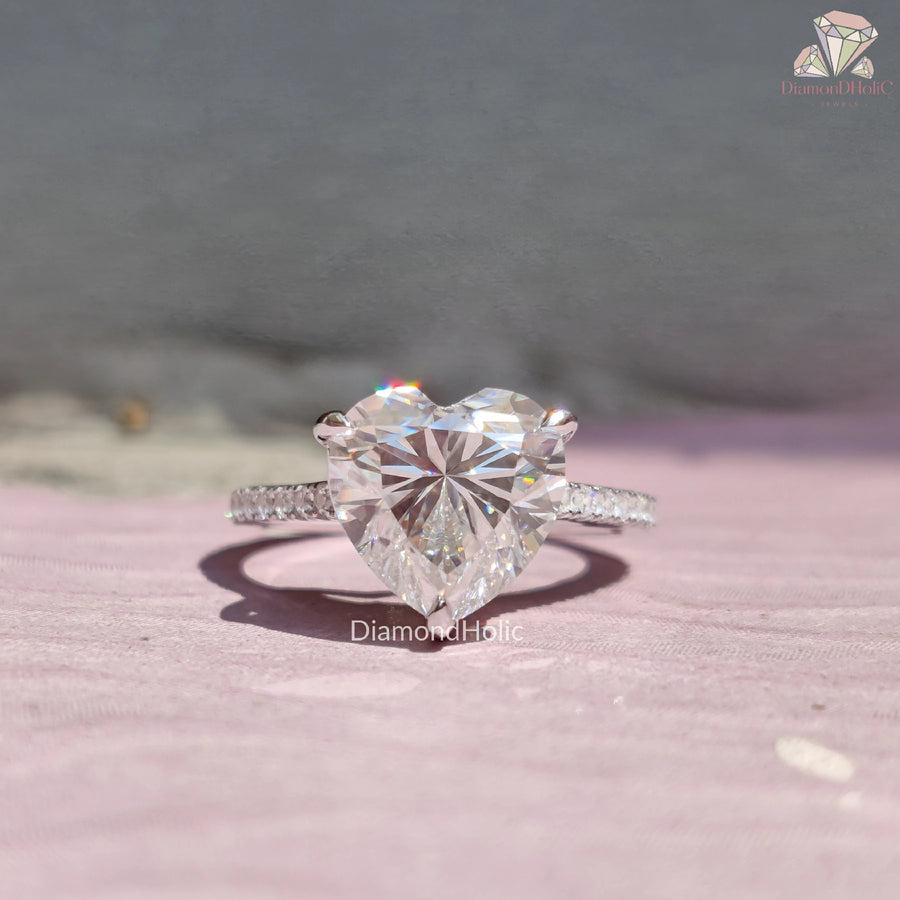Luxury Heart Cut Proposal Ring