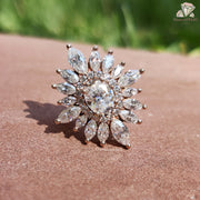oval marquise moissanite | glam moissanite ring | moissanite special occasion
