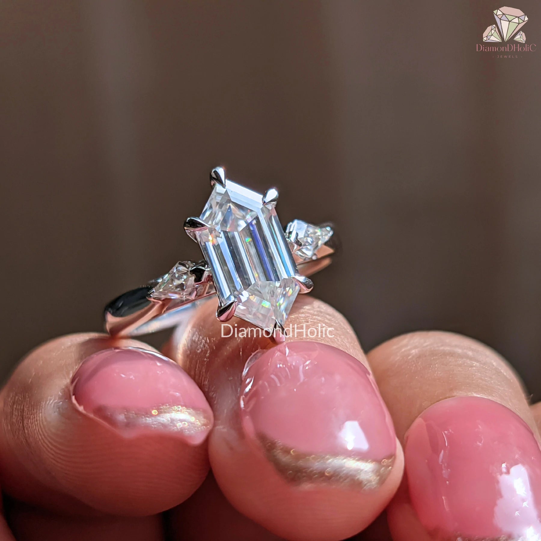 Kite Side Stone Ring