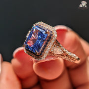 pear side stone ring