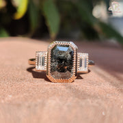Three-Stone Ring Style | Unique Diamond Tones | Elegant Look

