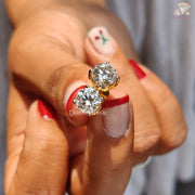 diamond screw back studs