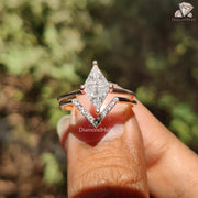 Sparkle in Pairs | Moissanite Love Ring | Toi et Moi Cut Set

