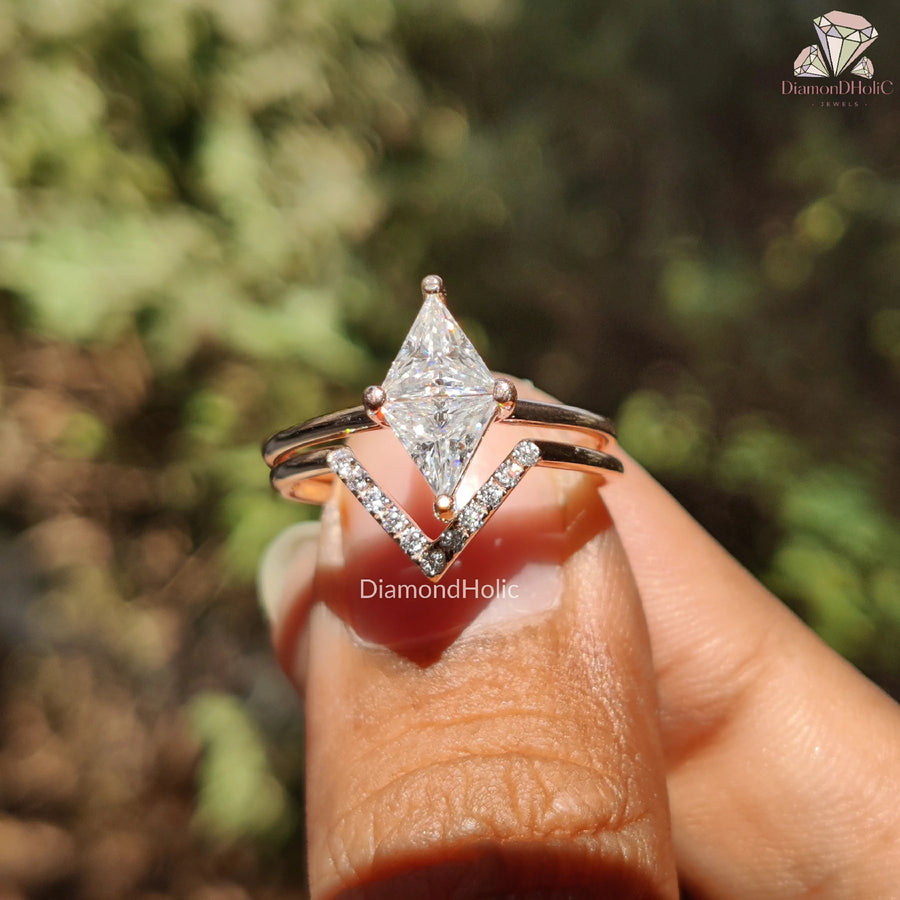 Sparkle in Pairs | Moissanite Love Ring | Toi et Moi Cut Set

